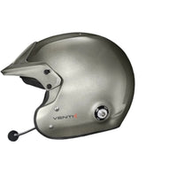 Thumbnail for Stilo Venti4 Trophy Plus Titanium SA2025 FIA 8859 Rally Helmet right side profile with microphone boom-image