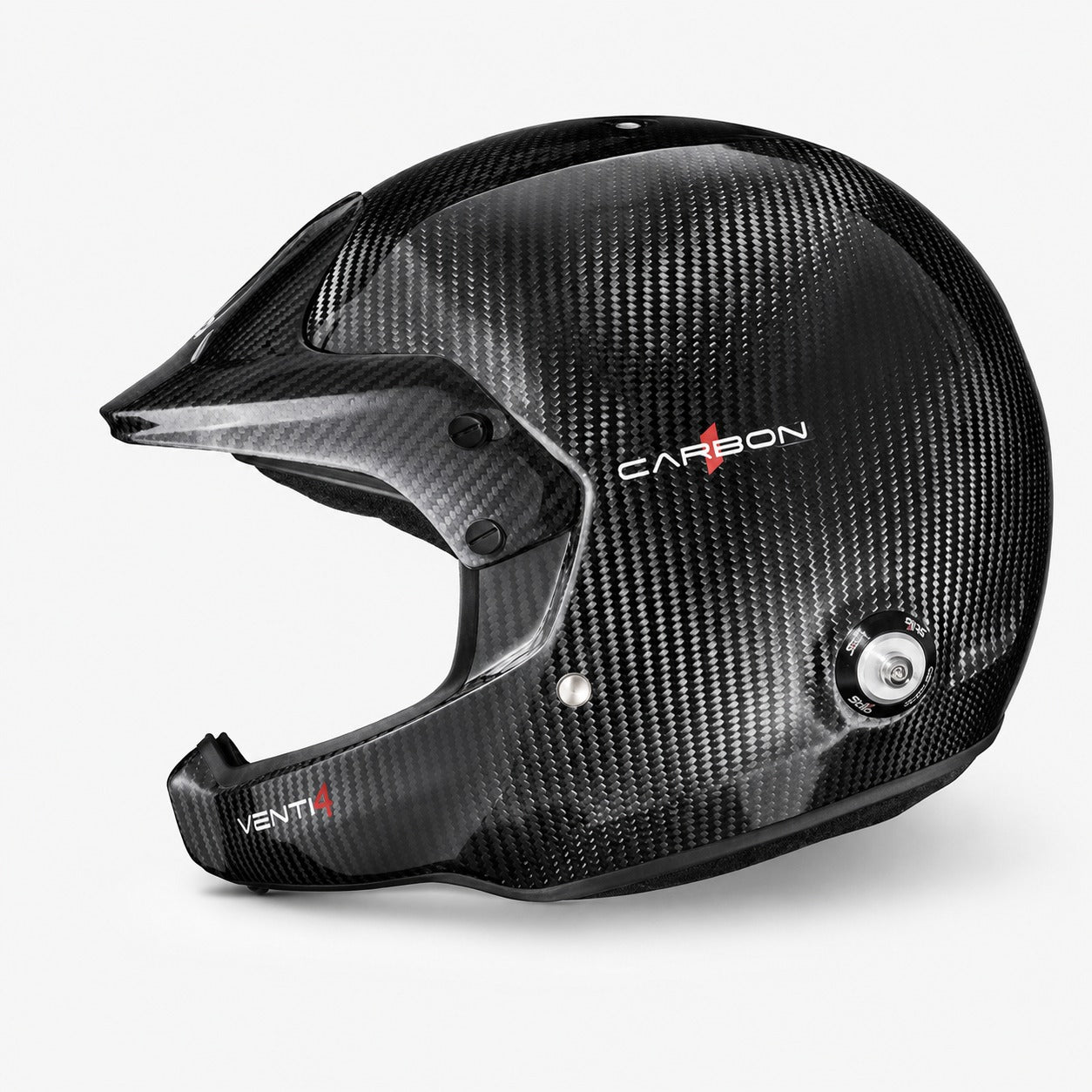 Stilo Venti4 WRC Carbon Fiber SA2025 racing helmet left side profile product view-image