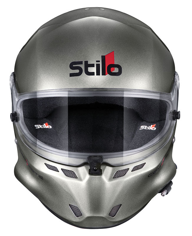 Stilo-st6-composite-GT-helmet-Silver-Front-profile-image