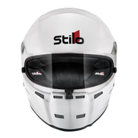 Thumbnail for White Stilo ST5 KRT helmet with clear visor on a white background