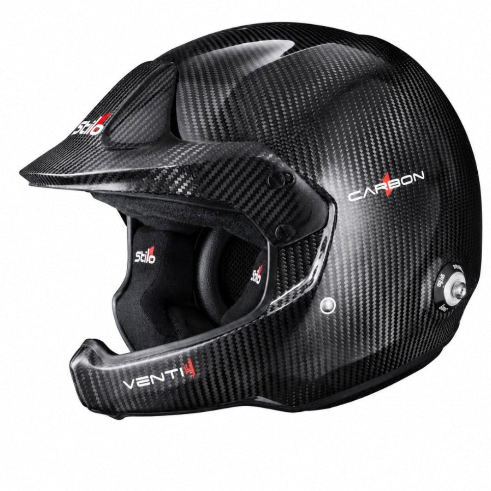 Stilo Venti4 WRC Carbon Fiber SA2025 Racing Helmet Left Image