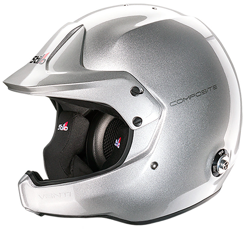 Experience the cutting-edge Stilo Venti WRC Composite racing helmet, engineered for optimal airflow and visibility on the racetrack.