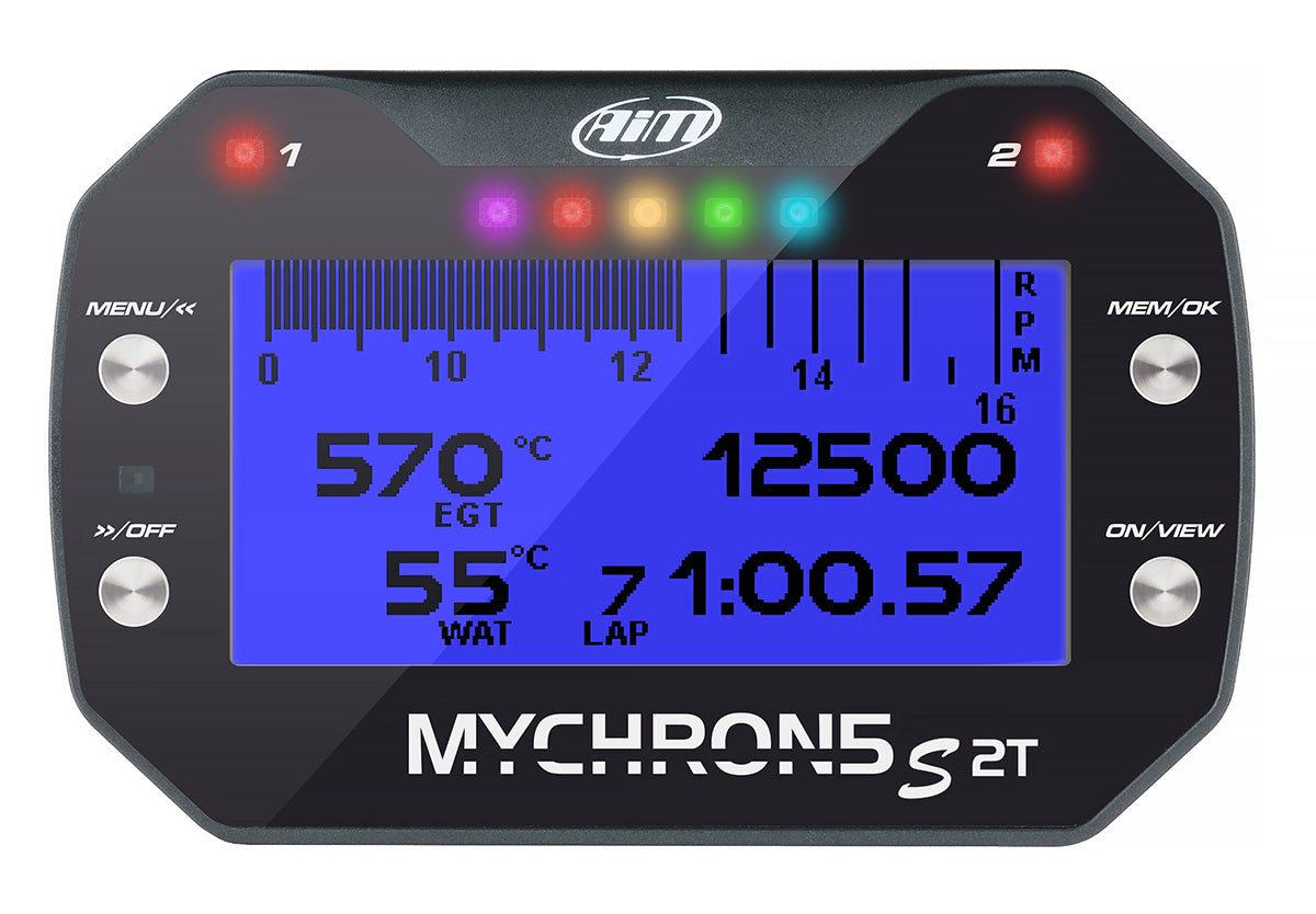 AiM Sports MyChron 5S 2T Dual-Temp Karting Dash and Data Logger