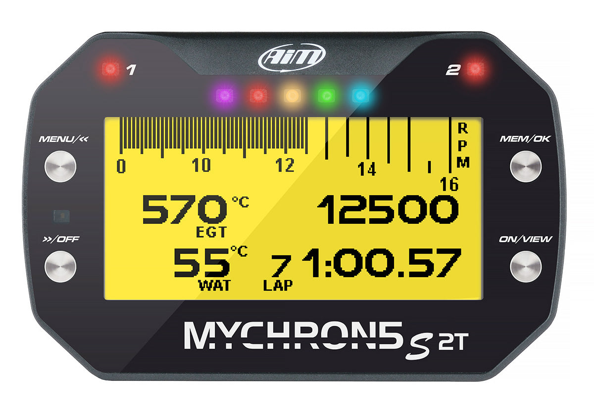 AiM Sports MyChron 5S 2T Dual-Temp Karting Dash and Data Logger