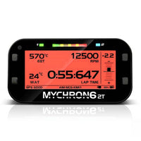 Thumbnail for AiM MyChron6 2T dual temp karting data logger red LED screen