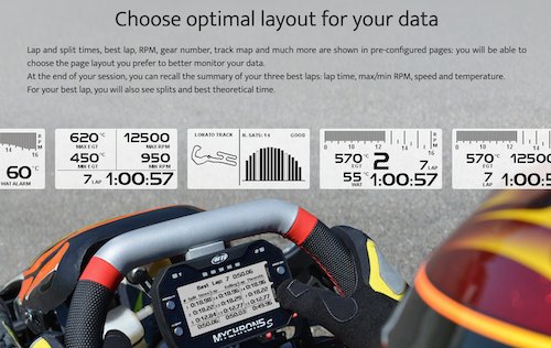 AiM Sports MyChron 5S 2T Dual-Temperature Karting Dash and Data Logger - Competition Motorsport