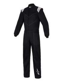 Thumbnail for Alpinestars Indoor Kart Racing Suit V2 black color front view