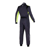 Thumbnail for Alpinestars KMX-9 v3 Graphic 3 Kart Racing Suit - Competition MotorsportAlpinestars KMX-9 v3 Graphic 3 Kart Racing Suit Black / Yellow Rear Image