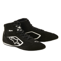 Thumbnail for alpinestars sp v3 racing shoes black suede three quarter angle image