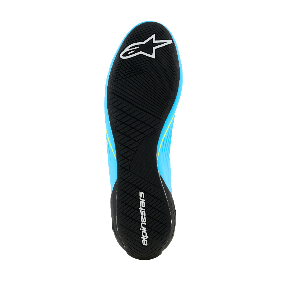 Alpinestars Supertech K Shoes blue yellow sole view image