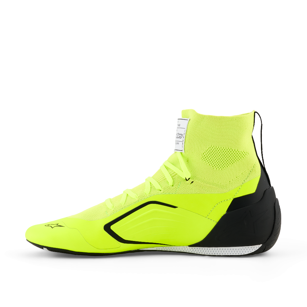 Alpinestars Supertech K shoes fluo yellow black left side view