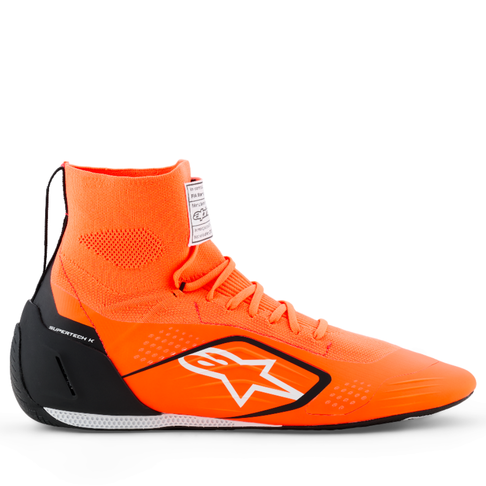 Alpinestars Supertech K Shoes orange black right side view image