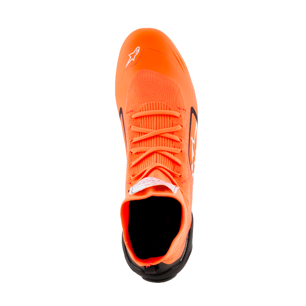 Alpinestars Supertech K Shoes orange black top view image