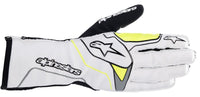 Thumbnail for alpinestars-tech-1-kx-v3-karting-gloves-White/Yellow_Image