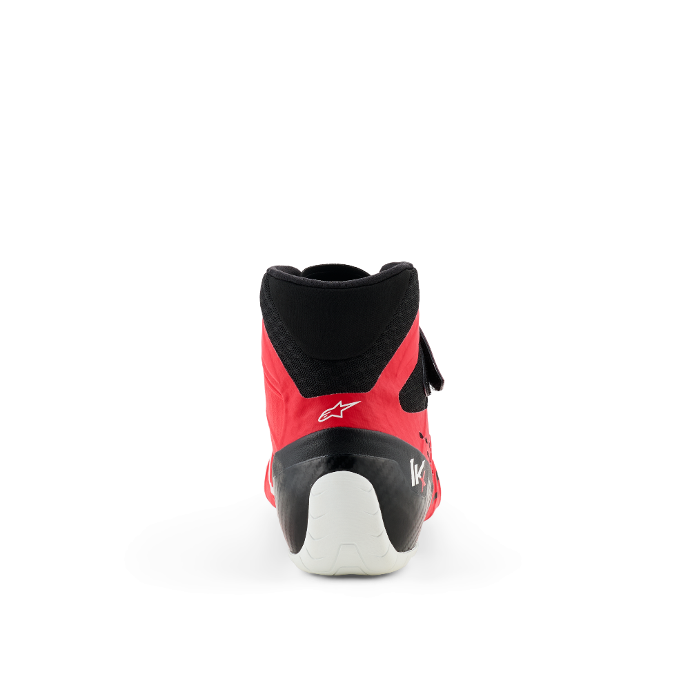 Alpinestars Tech-1 KX v3 karting shoes red black white rear heel view