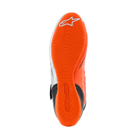Thumbnail for Alpinestars Tech-1 KX v3 karting shoes white orange black sole bottom view