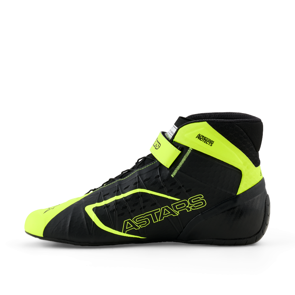 Alpinestars Tech-1 KX v3 karting shoes yellow fluo black right side view