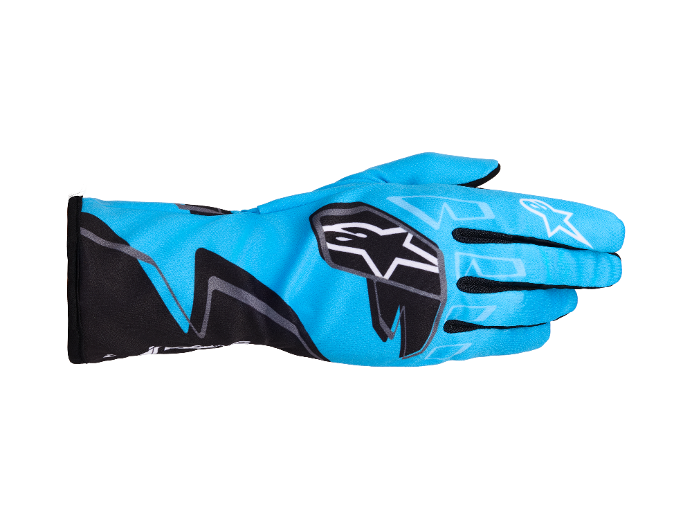 Alpinestars Tech-1 K Race V2 Graphic 1 Blue karting gloves top side 2 image