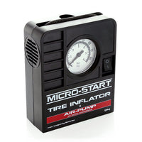 Thumbnail for Close-up of Antigravity tire inflator pressure gauge and brass air fitting