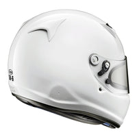 Thumbnail for White Arai SK-6 karting helmet with clear visor on a white background