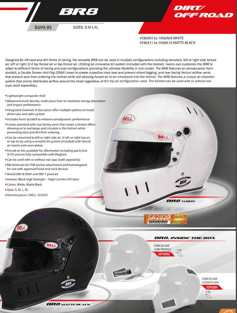 Bell BR8 Helmet SA2020 - Discovery Parts