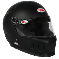 Thumbnail for Bell BR8 Sport matte black full face helmet front right angle with chin ventilation image