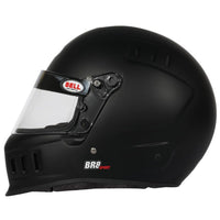 Thumbnail for Bell BR8 Sport matte black full face helmet left side profile showing ventilation ports image