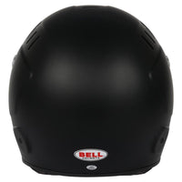 Thumbnail for Bell BR8 Sport matte black full face helmet rear view with Bell logo image
