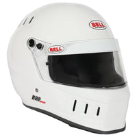 Thumbnail for Bell BR8 Sport white full face helmet front right angle with chin ventilation image