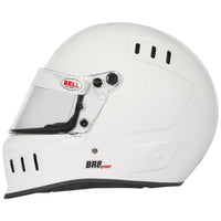 Thumbnail for Bell BR8 Sport white full face helmet left side profile showing ventilation ports image