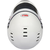 Thumbnail for Bell BR8 Sport white full face helmet top view showing air intake vents image