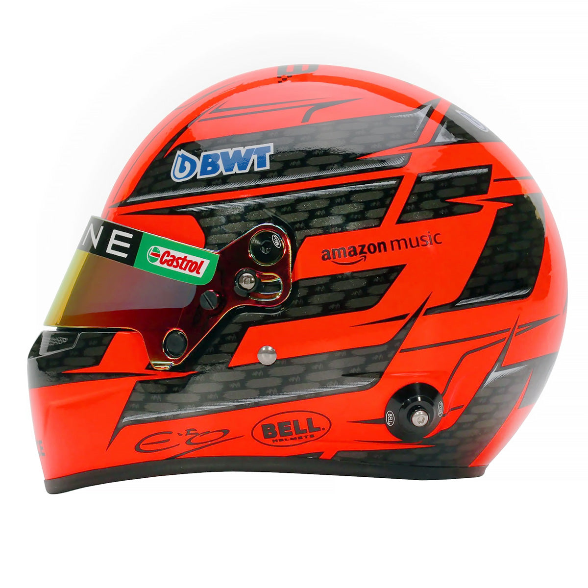 Bell Mini Helmet 2024 4100311 Esteban Ocon Left Side Image