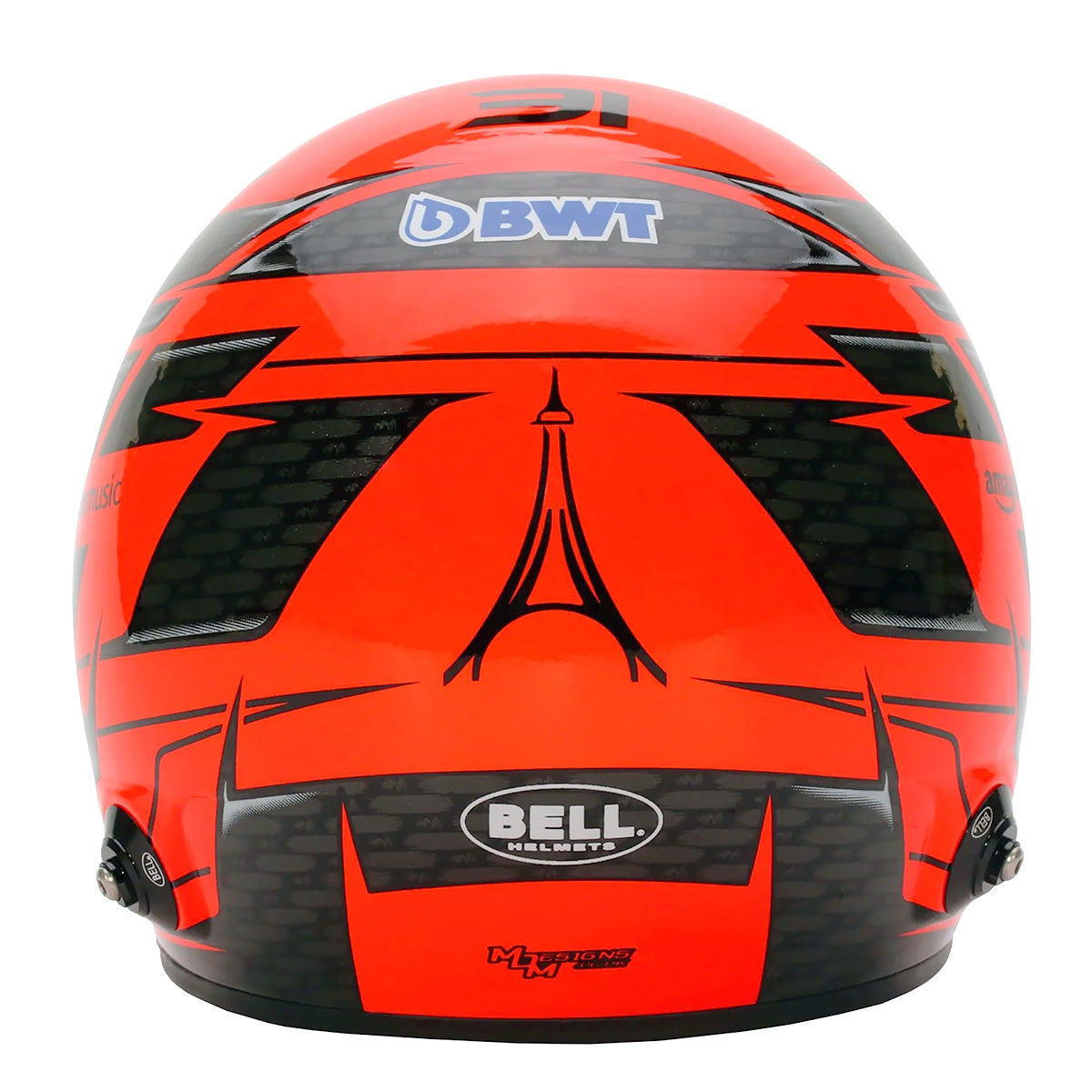 Bell Mini Helmet 2024 4100311 Esteban Ocon Rear Image