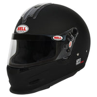 Thumbnail for Bell GP2 Youth Sport matte black helmet front right angle showing visor and chin vent