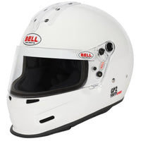 Thumbnail for Bell GP2 Youth Sport white youth racing helmet front right angle-image