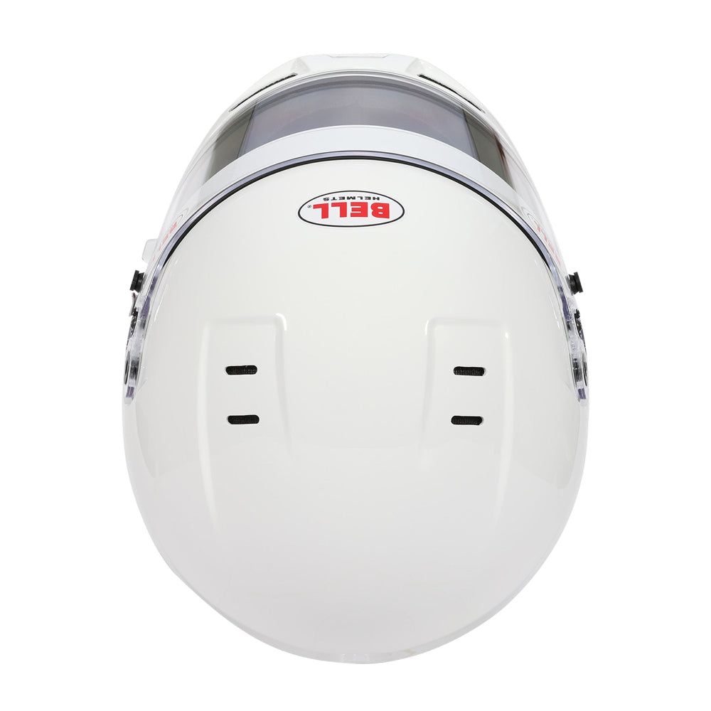Bell GT6 Pro white helmet top overhead view Image