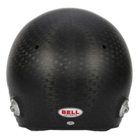 Thumbnail for Bell HP10 carbon helmet rear view showing carbon weave shell and hardware image
