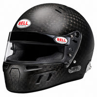 Thumbnail for Bell HP6 EVO-II FIA 8860-2018 carbon fiber racing helmet with clear shield, wide eye port, and factory-installed HANS anchors