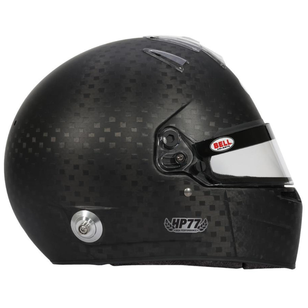 Bell HP77 EVO-IV carbon fiber helmet right side profile with air inlet fitting image