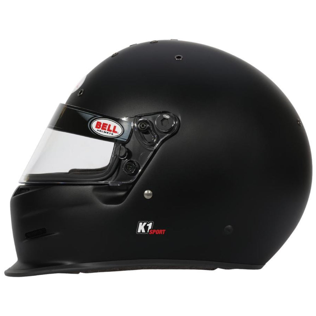 Bell K1 Sport matte black helmet left side profile