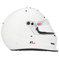 Thumbnail for Bell K1 Sport white full face helmet right side profile with ventilation details image