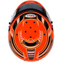 Thumbnail for Bell KC7 CMR Champion Pro Series karting helmet top view showing airflow channels and graphic layout