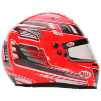 Thumbnail for Bell KC7 CMR Champion Pro Series karting helmet red right side showing champion graphics and shell design