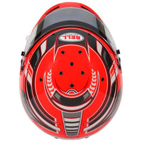 Thumbnail for Bell KC7 CMR Champion Pro Series karting helmet top view showing airflow channels and graphic layout