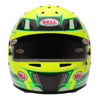 Thumbnail for Bell KC7 CMR Champion Pro Series karting helmet front view with visor and ventilation ports high visibility design