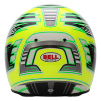 Thumbnail for Bell KC7 CMR Champion Pro Series karting helmet rear view highlighting shell contours and rear vent layout