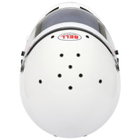 Thumbnail for Top view showing ventilation of Bell KC7-CMR Pro white helmet