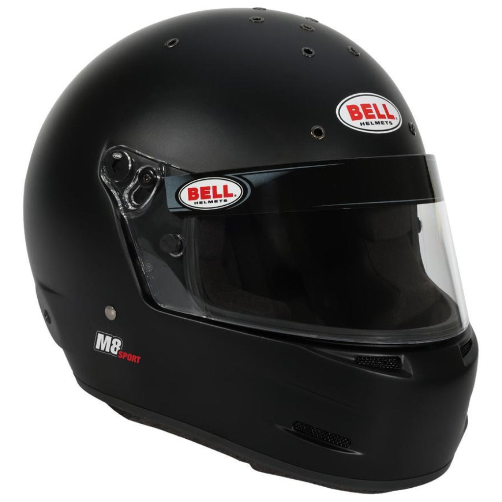 Bell M8 Sport matte black helmet alternate front angle image