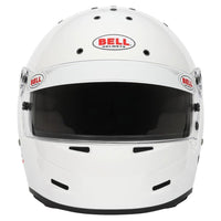 Thumbnail for Bell M8 Sport white helmet front view visor closed image