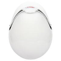 Thumbnail for Bell MAG-10 Pro white open-face helmet top view showing smooth shell design image